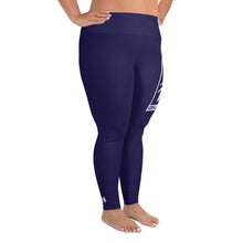 Women's Plus Size Yoga Pants Workout Leggings For Jiu Jitsu 002 - Midnight Blue Exclusive Jiu-Jitsu Leggings Plus Size Tights Womens