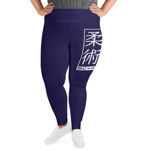 Women's Plus Size Yoga Pants Workout Leggings For Jiu Jitsu 002 - Midnight Blue Exclusive Jiu-Jitsu Leggings Plus Size Tights Womens