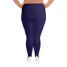 Women's Plus Size Yoga Pants Workout Leggings For Jiu Jitsu 002 - Midnight Blue Exclusive Jiu-Jitsu Leggings Plus Size Tights Womens