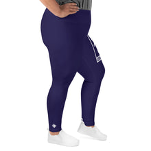Women's Plus Size Yoga Pants Workout Leggings For Jiu Jitsu 002 - Midnight Blue Exclusive Jiu-Jitsu Leggings Plus Size Tights Womens