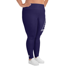 Women's Plus Size Yoga Pants Workout Leggings For Jiu Jitsu 002 - Midnight Blue Exclusive Jiu-Jitsu Leggings Plus Size Tights Womens