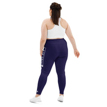 Women's Plus Size Yoga Pants Workout Leggings For Jiu Jitsu 002 - Midnight Blue Exclusive Jiu-Jitsu Leggings Plus Size Tights Womens