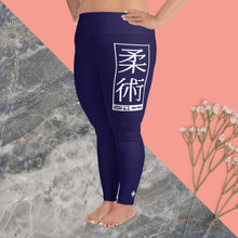 Women's Plus Size Yoga Pants Workout Leggings For Jiu Jitsu 002 - Midnight Blue Exclusive Jiu-Jitsu Leggings Plus Size Tights Womens