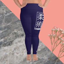 Women's Plus Size Yoga Pants Workout Leggings For Jiu Jitsu 002 - Midnight Blue Exclusive Jiu-Jitsu Leggings Plus Size Tights Womens