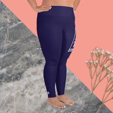 Women's Plus Size Yoga Pants Workout Leggings For Jiu Jitsu 002 - Midnight Blue Exclusive Jiu-Jitsu Leggings Plus Size Tights Womens
