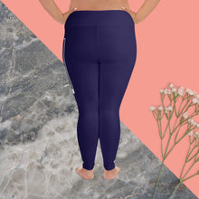 Women's Plus Size Yoga Pants Workout Leggings For Jiu Jitsu 002 - Midnight Blue Exclusive Jiu-Jitsu Leggings Plus Size Tights Womens