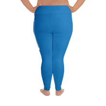 Women's Plus Size Yoga Pants Workout Leggings For Jiu Jitsu 004 - Azul Exclusive Jiu-Jitsu Leggings Plus Size Tights Womens