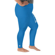 Women's Plus Size Yoga Pants Workout Leggings For Jiu Jitsu 004 - Azul Exclusive Jiu-Jitsu Leggings Plus Size Tights Womens