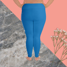 Women's Plus Size Yoga Pants Workout Leggings For Jiu Jitsu 004 - Azul Exclusive Jiu-Jitsu Leggings Plus Size Tights Womens
