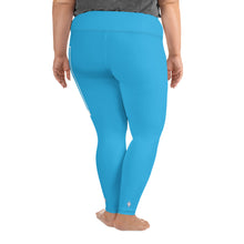 Women's Plus Size Yoga Pants Workout Leggings For Jiu Jitsu 005 - Cyan Exclusive Jiu-Jitsu Leggings Plus Size Tights Womens