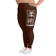 Women's Plus Size Yoga Pants Workout Leggings For Jiu Jitsu 006 - Chocolate Exclusive Jiu-Jitsu Leggings Plus Size Tights Womens