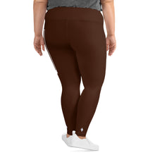 Women's Plus Size Yoga Pants Workout Leggings For Jiu Jitsu 006 - Chocolate Exclusive Jiu-Jitsu Leggings Plus Size Tights Womens