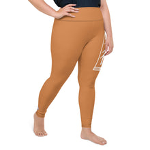 Women's Plus Size Yoga Pants Workout Leggings For Jiu Jitsu 007 - Raw Sienna Exclusive Jiu-Jitsu Leggings Plus Size Tights Womens