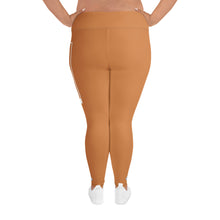 Women's Plus Size Yoga Pants Workout Leggings For Jiu Jitsu 007 - Raw Sienna Exclusive Jiu-Jitsu Leggings Plus Size Tights Womens