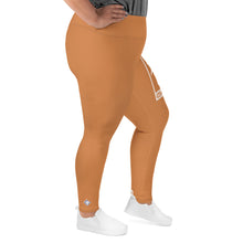 Women's Plus Size Yoga Pants Workout Leggings For Jiu Jitsu 007 - Raw Sienna Exclusive Jiu-Jitsu Leggings Plus Size Tights Womens
