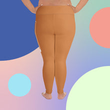 Women's Plus Size Yoga Pants Workout Leggings For Jiu Jitsu 007 - Raw Sienna Exclusive Jiu-Jitsu Leggings Plus Size Tights Womens