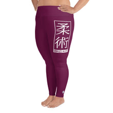 Women's Plus Size Yoga Pants Workout Leggings For Jiu Jitsu 013 - Tyrian Purple Exclusive Jiu-Jitsu Leggings Plus Size Tights Womens