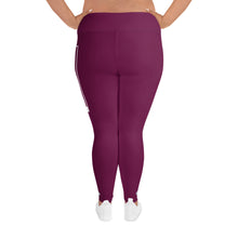Women's Plus Size Yoga Pants Workout Leggings For Jiu Jitsu 013 - Tyrian Purple Exclusive Jiu-Jitsu Leggings Plus Size Tights Womens
