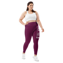 Women's Plus Size Yoga Pants Workout Leggings For Jiu Jitsu 013 - Tyrian Purple Exclusive Jiu-Jitsu Leggings Plus Size Tights Womens