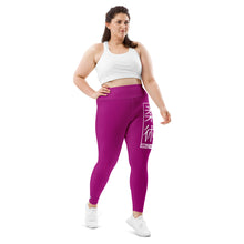 Women's Plus Size Yoga Pants Workout Leggings For Jiu Jitsu 014 - Fresh Eggplant Exclusive Jiu-Jitsu Leggings Plus Size Tights Womens