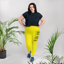 Women's Plus Size Yoga Pants Workout Leggings For Jiu Jitsu 017 - Golden Sun Exclusive Jiu-Jitsu Leggings Plus Size Tights Womens