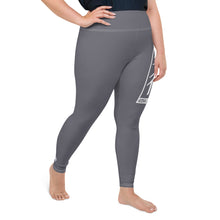 Women's Plus Size Yoga Pants Workout Leggings For Jiu Jitsu 019 - Charcoal Exclusive Jiu-Jitsu Leggings Plus Size Tights Womens