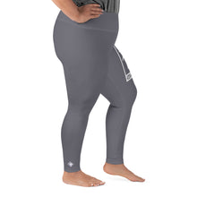 Women's Plus Size Yoga Pants Workout Leggings For Jiu Jitsu 019 - Charcoal Exclusive Jiu-Jitsu Leggings Plus Size Tights Womens