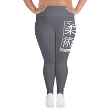 Women's Plus Size Yoga Pants Workout Leggings For Jiu Jitsu 019 - Charcoal Exclusive Jiu-Jitsu Leggings Plus Size Tights Womens