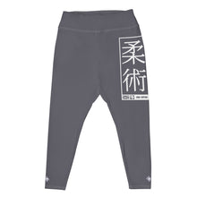 Women's Plus Size Yoga Pants Workout Leggings For Jiu Jitsu 019 - Charcoal Exclusive Jiu-Jitsu Leggings Plus Size Tights Womens