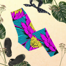 Women's Pop Art Yoga Pants - Roy Lichtenstein Inspired Dahalia Print 001 Athletic Leggings BJJ Boxing Dahlia Exclusive Fitness Flower Grappling gym leggings Jiu-Jitsu Leggings Pop Art Running Striking Tights Womens Yoga