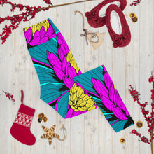 Women's Pop Art Yoga Pants - Roy Lichtenstein Inspired Dahalia Print 001 Athletic Leggings BJJ Boxing Dahlia Exclusive Fitness Flower Grappling gym leggings Jiu-Jitsu Leggings Pop Art Running Striking Tights Womens Yoga