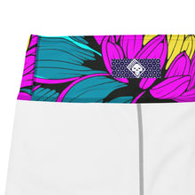 Women's Pop Art Yoga Pants - Roy Lichtenstein Inspired Dahalia Print 001 Athletic Leggings BJJ Boxing Dahlia Exclusive Fitness Flower Grappling gym leggings Jiu-Jitsu Leggings Pop Art Running Striking Tights Womens Yoga