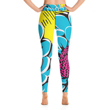 Women's Pop Art Yoga Pants - Roy Lichtenstein Inspired Dahalia Print 002 Athleisure Athletic Leggings BJJ Boxing Dahlia Exclusive Fitness Flower Grappling Jiu-Jitsu Leggings Pop Art Running Striking Tights Womens Yoga