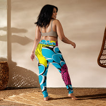 Women's Pop Art Yoga Pants - Roy Lichtenstein Inspired Dahalia Print 002 Athleisure Athletic Leggings BJJ Boxing Dahlia Exclusive Fitness Flower Grappling Jiu-Jitsu Leggings Pop Art Running Striking Tights Womens Yoga