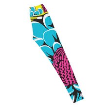 Women's Pop Art Yoga Pants - Roy Lichtenstein Inspired Dahalia Print 002 Athleisure Athletic Leggings BJJ Boxing Dahlia Exclusive Fitness Flower Grappling Jiu-Jitsu Leggings Pop Art Running Striking Tights Womens Yoga