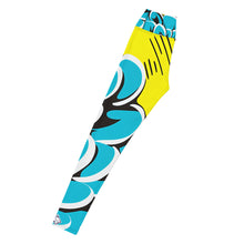 Women's Pop Art Yoga Pants - Roy Lichtenstein Inspired Dahalia Print 002 Athleisure Athletic Leggings BJJ Boxing Dahlia Exclusive Fitness Flower Grappling Jiu-Jitsu Leggings Pop Art Running Striking Tights Womens Yoga