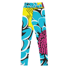 Women's Pop Art Yoga Pants - Roy Lichtenstein Inspired Dahalia Print 002 Athleisure Athletic Leggings BJJ Boxing Dahlia Exclusive Fitness Flower Grappling Jiu-Jitsu Leggings Pop Art Running Striking Tights Womens Yoga