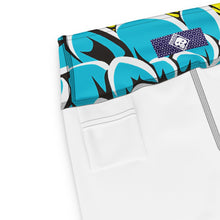 Women's Pop Art Yoga Pants - Roy Lichtenstein Inspired Dahalia Print 002 Athleisure Athletic Leggings BJJ Boxing Dahlia Exclusive Fitness Flower Grappling Jiu-Jitsu Leggings Pop Art Running Striking Tights Womens Yoga