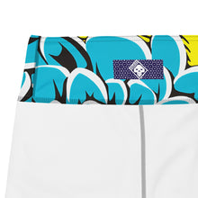Women's Pop Art Yoga Pants - Roy Lichtenstein Inspired Dahalia Print 002 Athleisure Athletic Leggings BJJ Boxing Dahlia Exclusive Fitness Flower Grappling Jiu-Jitsu Leggings Pop Art Running Striking Tights Womens Yoga