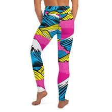 Women's Pop Art Yoga Pants - Roy Lichtenstein Inspired Mt Fuji Print 001 Exclusive Leggings Mt Fuji Tights Womens