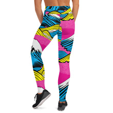 Women's Pop Art Yoga Pants - Roy Lichtenstein Inspired Mt Fuji Print 001 Exclusive Leggings Mt Fuji Tights Womens
