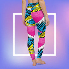 Women's Pop Art Yoga Pants - Roy Lichtenstein Inspired Mt Fuji Print 001 Exclusive Leggings Mt Fuji Tights Womens