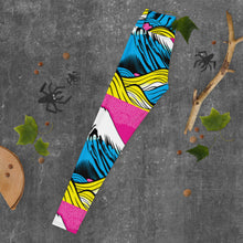 Women's Pop Art Yoga Pants - Roy Lichtenstein Inspired Mt Fuji Print 001 Exclusive Leggings Mt Fuji Tights Womens
