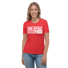 Women's Short Sleeve Judo Rash Guard - Designed for Comfort and Performance - Scarlet