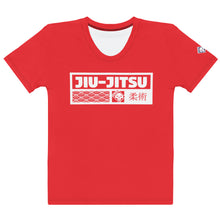 Women's Short Sleeve Judo Rash Guard - Designed for Comfort and Performance - Scarlet