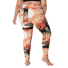 Women's Yoga Pants Workout Leggings - Dear Forest Deer Forest Exclusive Leggings Tights Womens