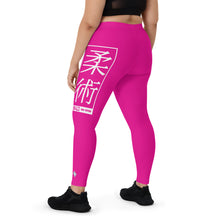 Women's Yoga Pants Workout Leggings For Jiu Jitsu 003 - Hollywood Cerise BJJ Exclusive Jiu-Jitsu Leggings Tights Womens