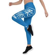 Women's Yoga Pants Workout Leggings For Jiu Jitsu 004 - Azul BJJ Exclusive Jiu-Jitsu Leggings Tights Womens