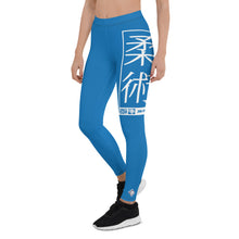 Women's Yoga Pants Workout Leggings For Jiu Jitsu 004 - Azul BJJ Exclusive Jiu-Jitsu Leggings Tights Womens