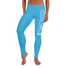 Women's Yoga Pants Workout Leggings For Jiu Jitsu 005 - Cyan BJJ Exclusive Jiu-Jitsu Leggings Tights Womens